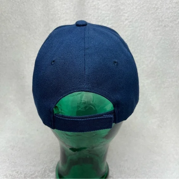 Vintage Embroidered New York Yankees Baseball Cap-Velcro Hat-Blue & White-Sporty - Picture 5 of 8